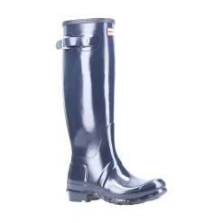 Hunter Original Tall Gloss Womens Wellington Boots - Navy