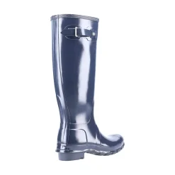 Hunter Original Tall Gloss Womens Wellington Boots - Navy