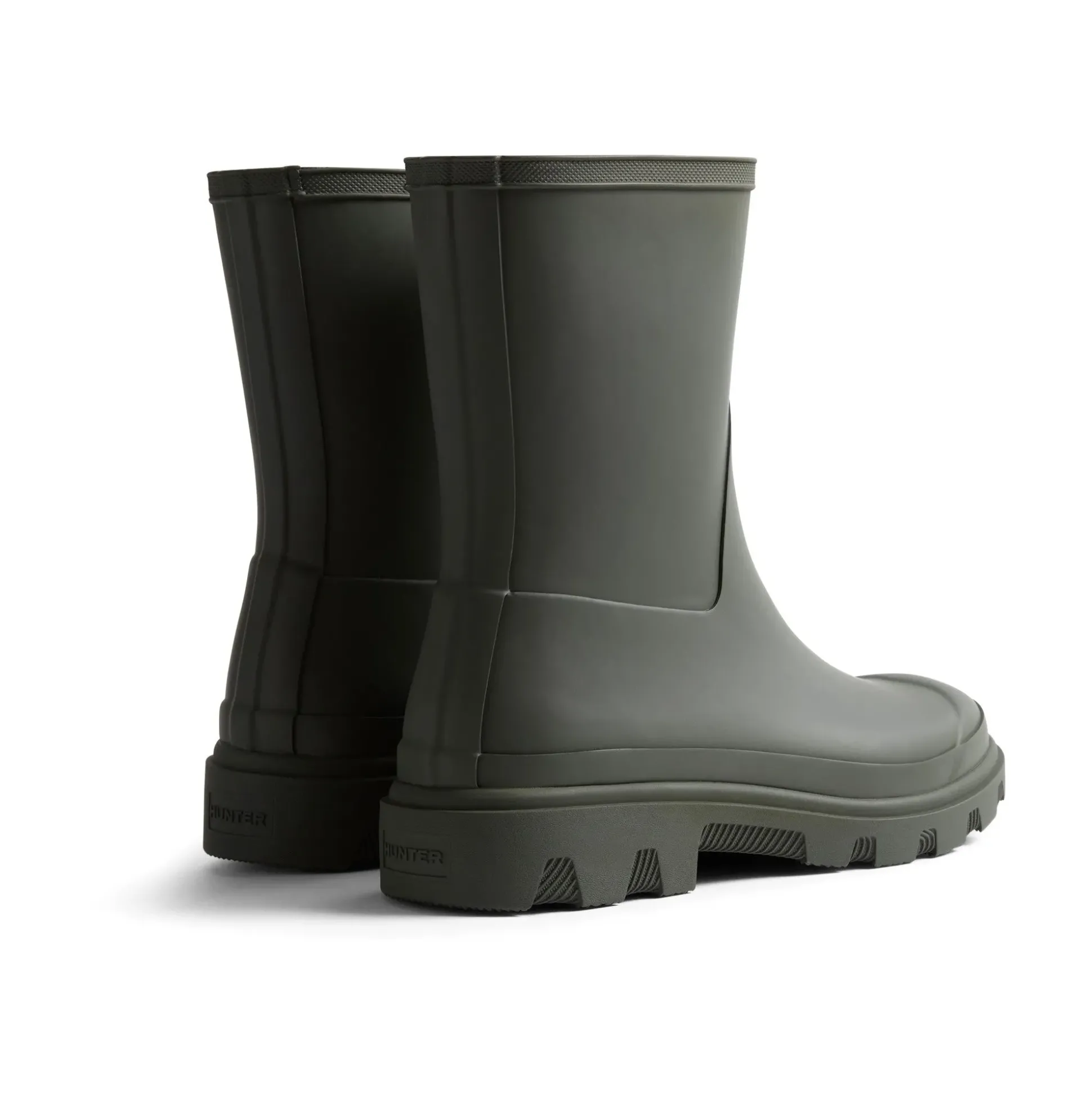 Hunter Unisex Downpour Short Boot Mens - Dark Olive