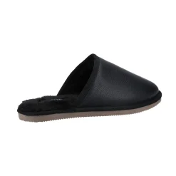 Hush Puppies Coady Leather Slipper Mens - Black