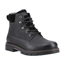 Hush Puppies Pier Shearling Lace Boot Mens - Black