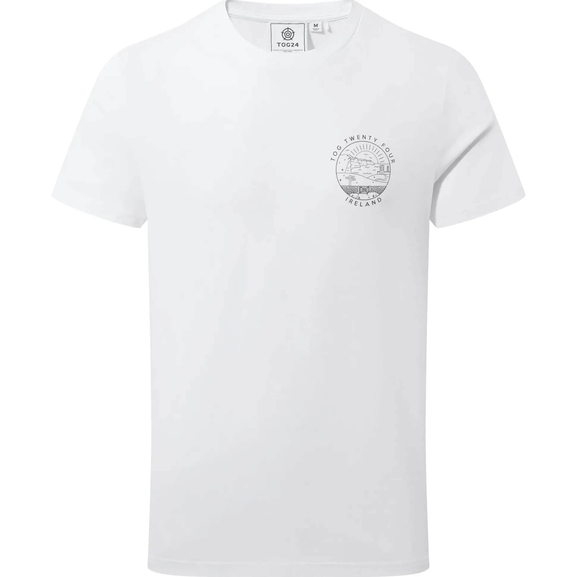 Ireland Mens 100% Cotton T-Shirt - Optic White