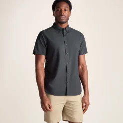 Jayden Mens 100% Cotton Short Sleeve Shirt - Deep Slate