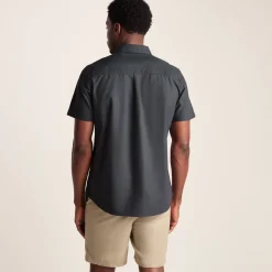 Jayden Mens 100% Cotton Short Sleeve Shirt - Deep Slate