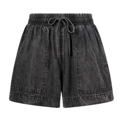 Jessica Womens Tencel Lyocel Shorts - Washed Black