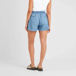 Jessica Womens Tencel Lyocel Shorts - Faded Indigo
