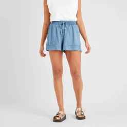 Jessica Womens Tencel Lyocel Shorts - Faded Indigo