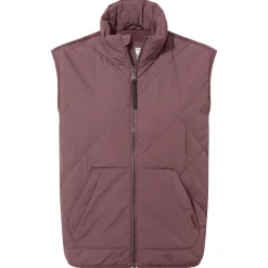 Juni Womens Relaxed Fit Shower Resistant Insulated Gilet - Dark Mauve