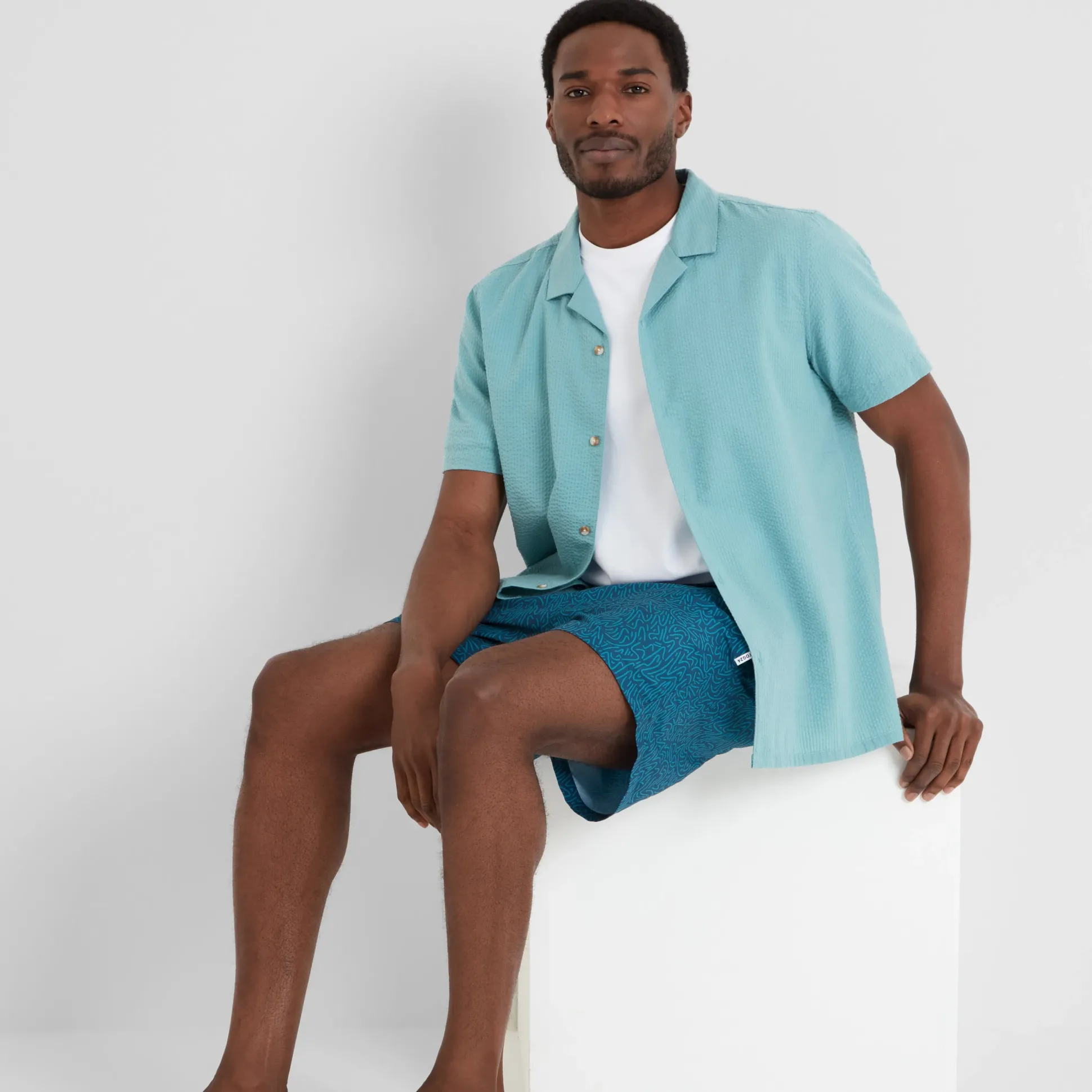 Kai Mens Swimshorts - Night Sea Sketch Print