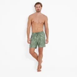 Kai Mens Swimshorts - Pistachio Palm Print