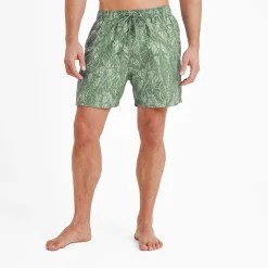 Kai Mens Swimshorts - Pistachio Palm Print