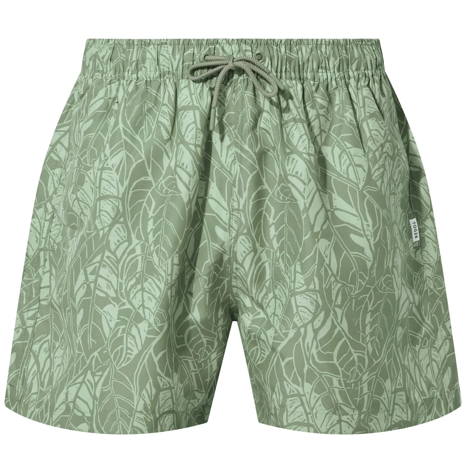 Kai Mens Swimshorts - Pistachio Palm Print