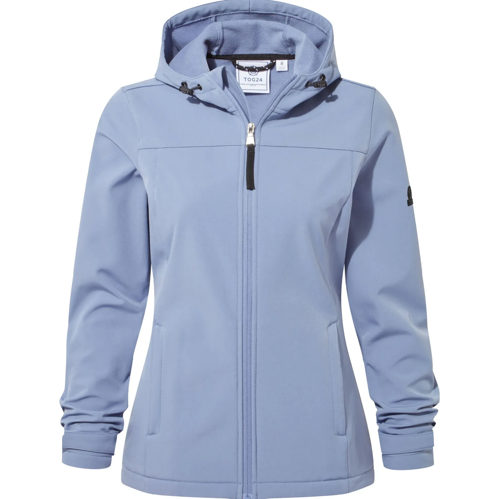 Keld Womens Shower Resistant Hooded Softshell Jacket - Misty Blue