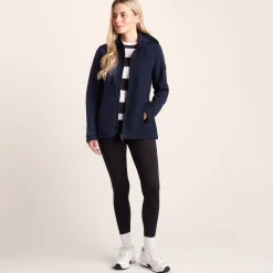 Keld Womens Shower Resistant Hooded Softshell Jacket - Navy