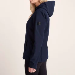 Keld Womens Shower Resistant Hooded Softshell Jacket - Navy