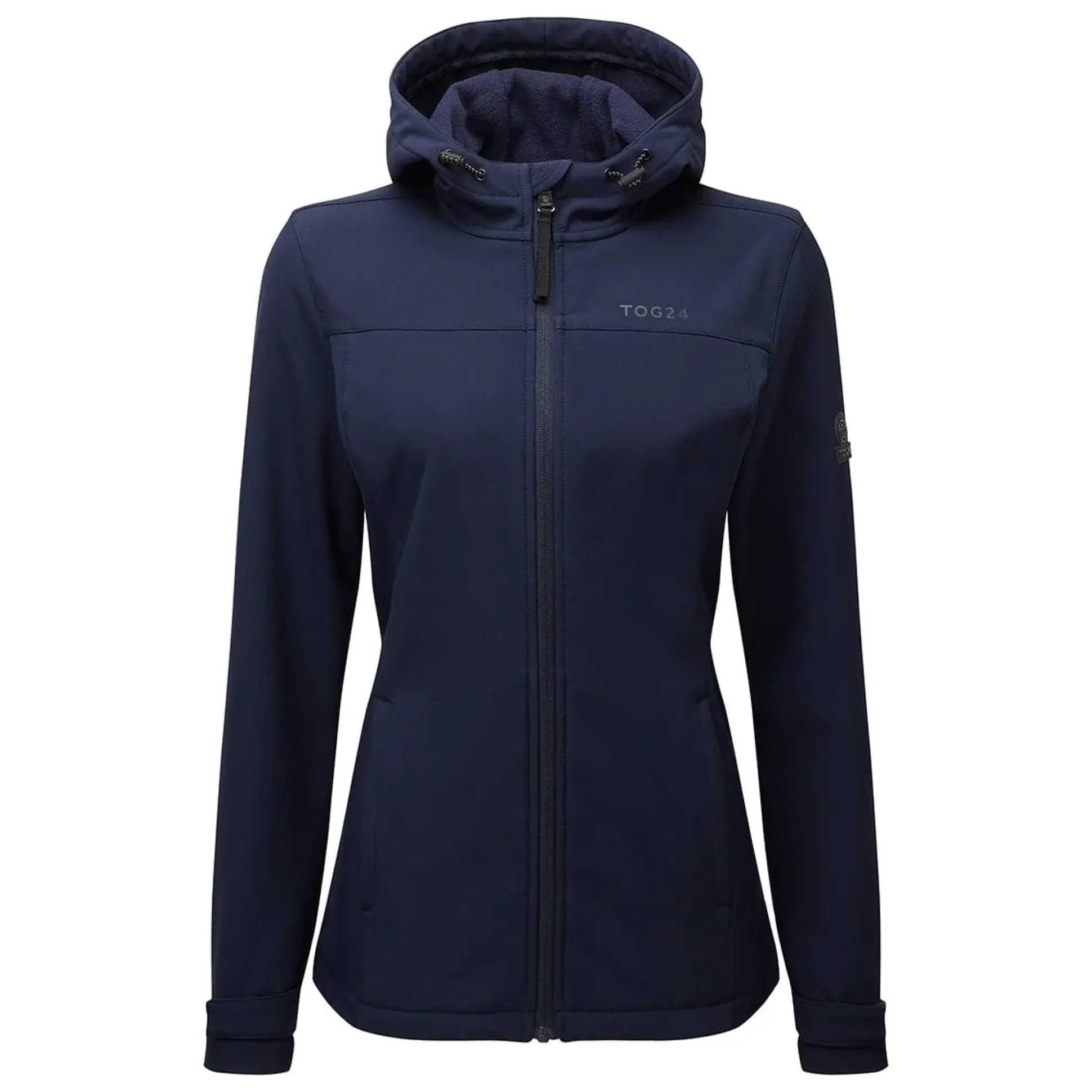 Keld Womens Shower Resistant Hooded Softshell Jacket - Navy