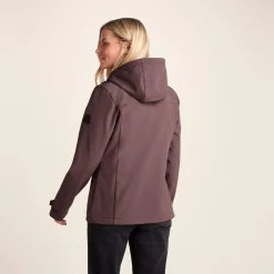 Keld Womens Shower Resistant Hooded Softshell Jacket - Dark Mauve