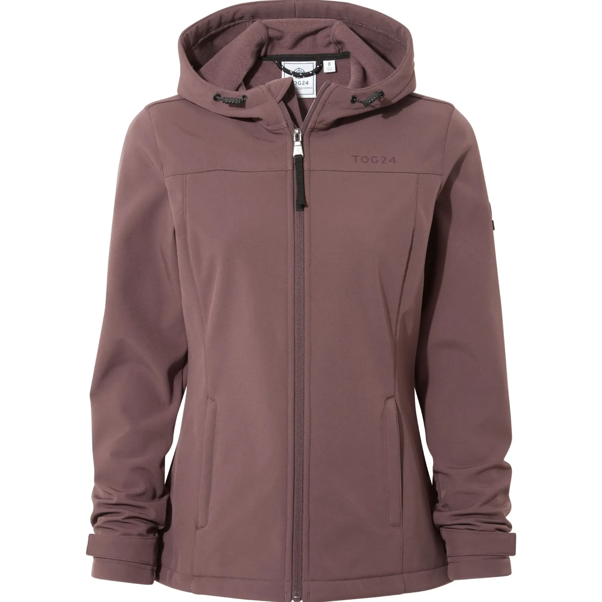 Keld Womens Shower Resistant Hooded Softshell Jacket - Dark Mauve