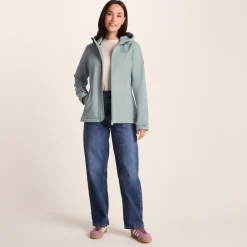 Keld Womens Shower Resistant Hooded Softshell Jacket - Smokey Teal