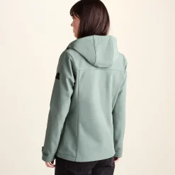 Keld Womens Shower Resistant Hooded Softshell Jacket - Light Forest