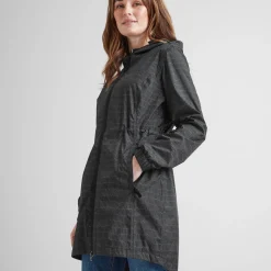 Kilnsey Womens Waterproof Jacket - Washed Black Dash Print