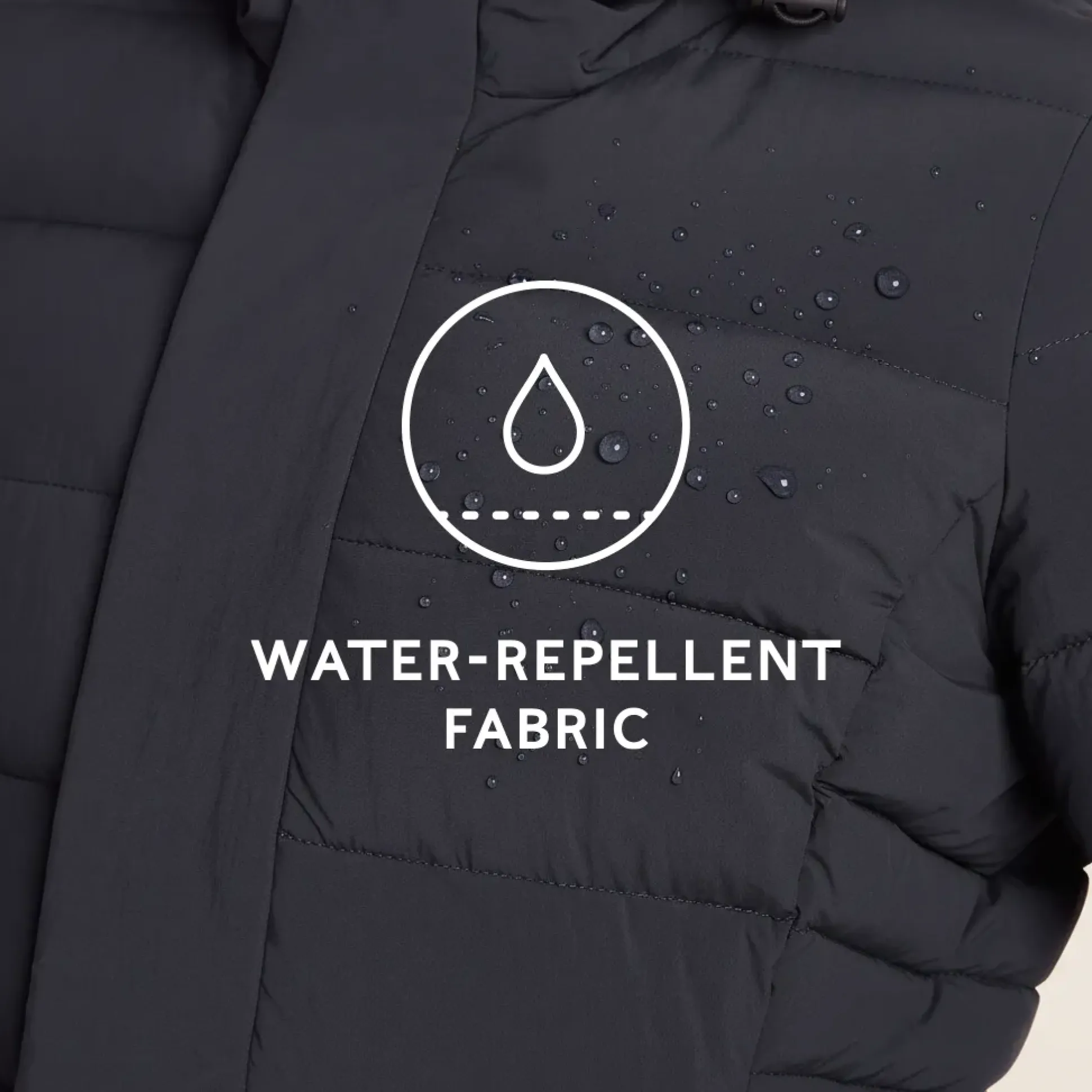 Kirkham Womens Long Shower Resistant Insulated Jacket - Dark Indigo