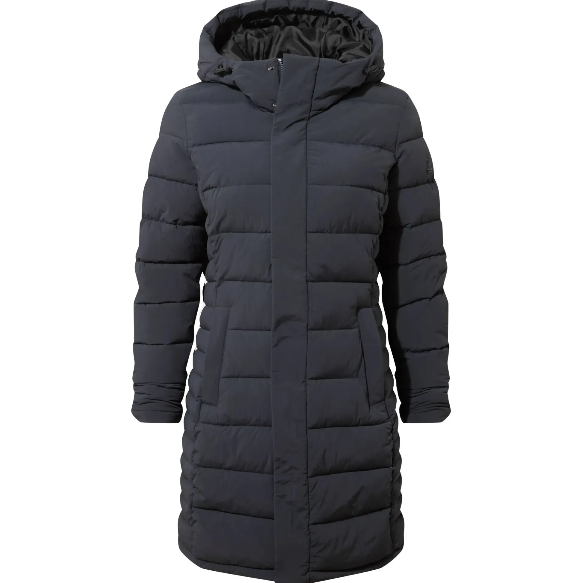 Kirkham Womens Long Shower Resistant Insulated Jacket - Dark Indigo