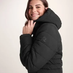 Kirkham Womens Long Shower Resistant Insulated Jacket - Black