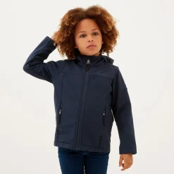 Koroma Kids Softshell Hooded Jacket - Navy