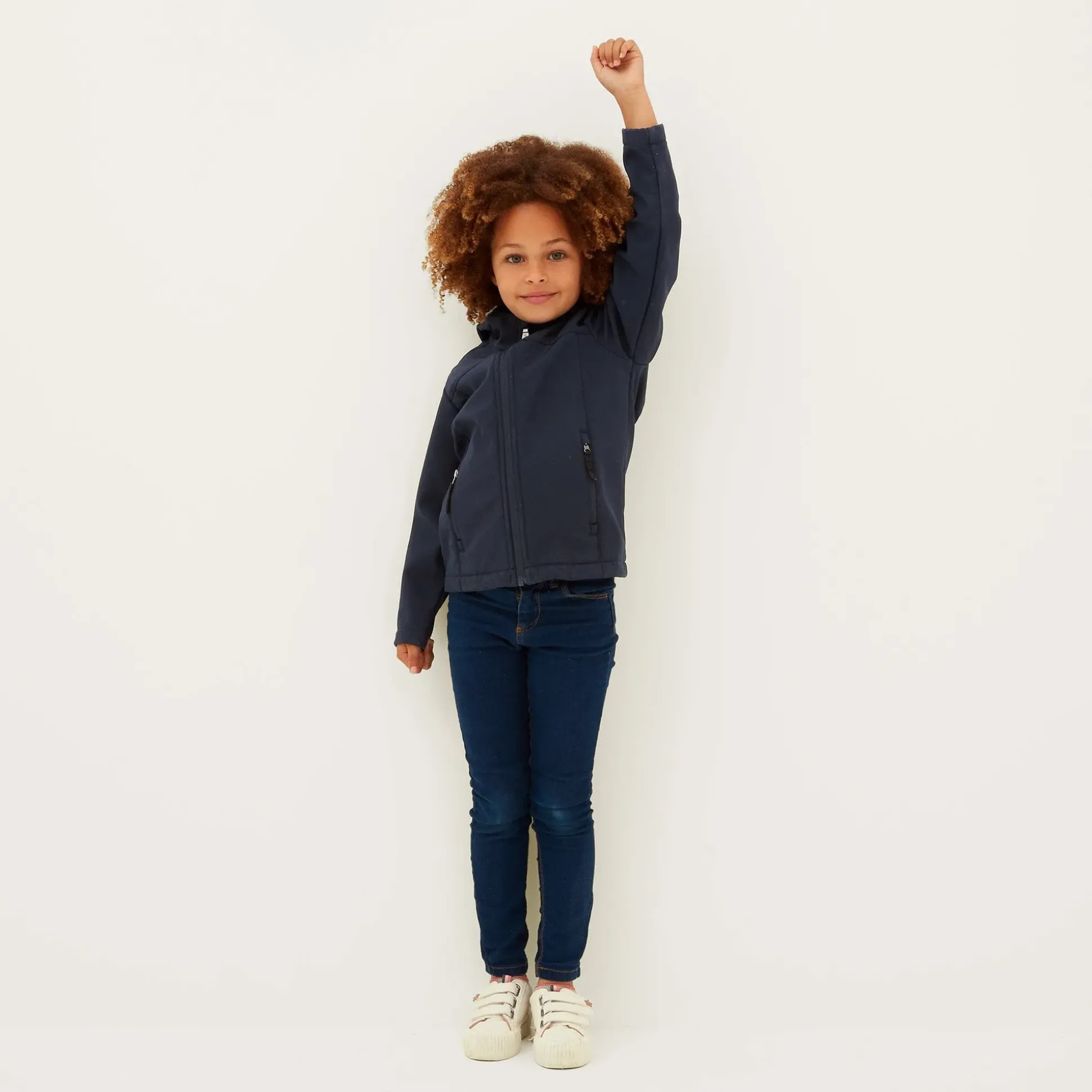 Koroma Kids Softshell Hooded Jacket - Navy