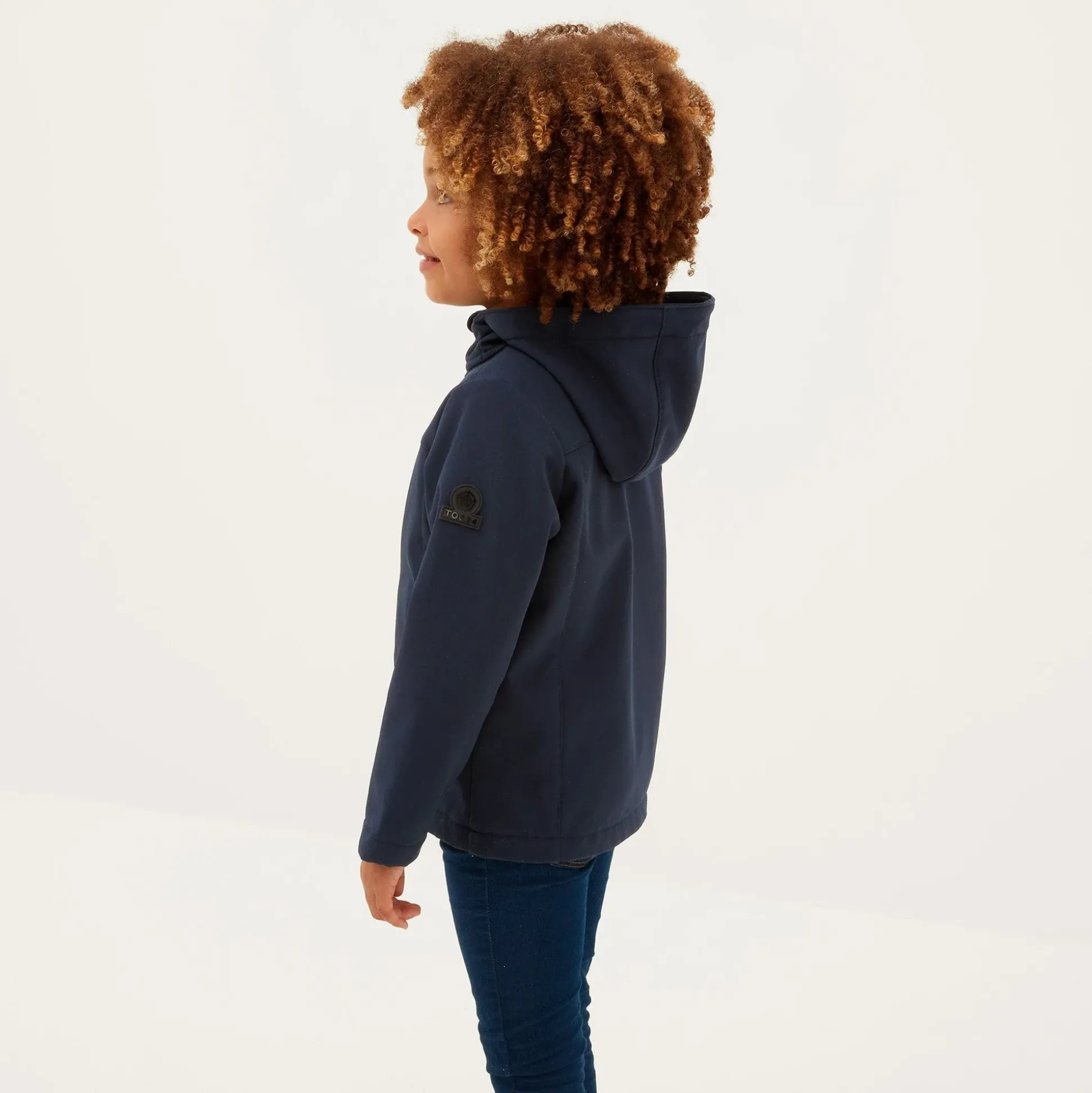 Koroma Kids Softshell Hooded Jacket - Navy