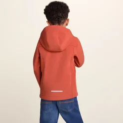 Koroma Kids Softshell Hooded Jacket - Canyon Orange
