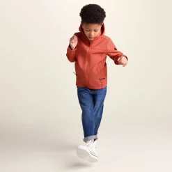 Koroma Kids Softshell Hooded Jacket - Canyon Orange