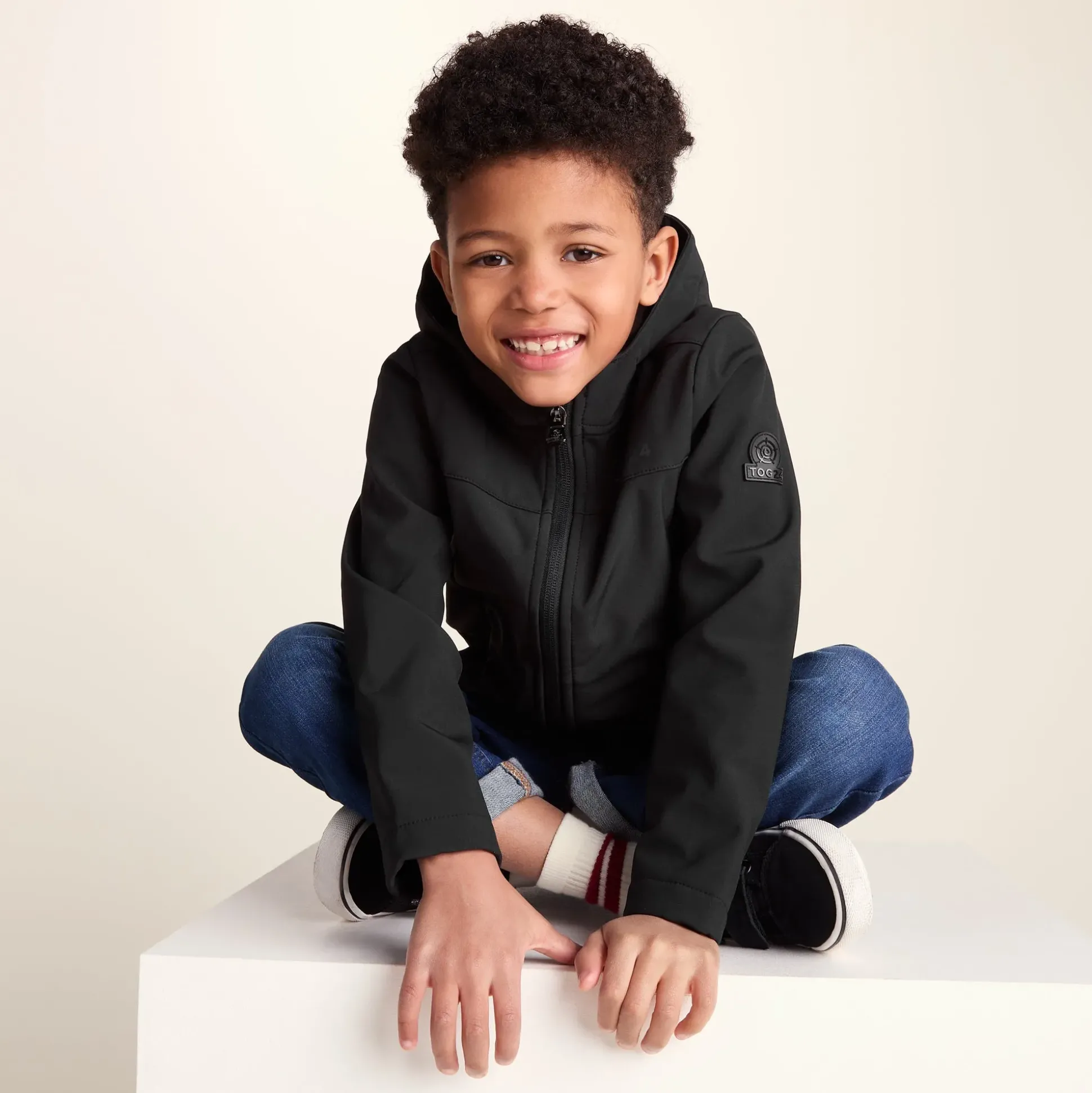 Koroma Kids Softshell Hooded Jacket - Black
