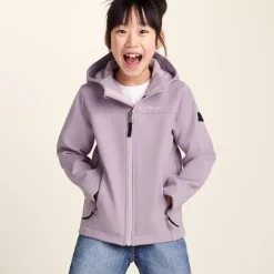 Koroma Kids Softshell Hooded Jacket - Lavender Grey