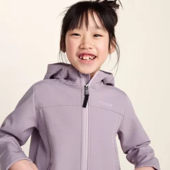 Koroma Kids Softshell Hooded Jacket - Lavender Grey