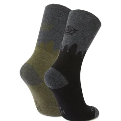 Krems Trek Socks - Black/Khaki