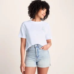 Lakeside Womens 100% Cotton Supersoft Relaxed Fit T-Shirt - Optic White