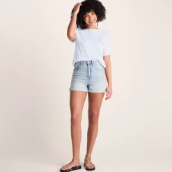 Lakeside Womens 100% Cotton Supersoft Relaxed Fit T-Shirt - Optic White