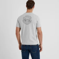 Lakes Mens 100% Cotton Supersoft T-Shirt - Light Grey Marl