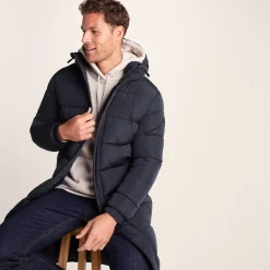 Langrick Mens Long Insulated Jacket - Dark Indigo