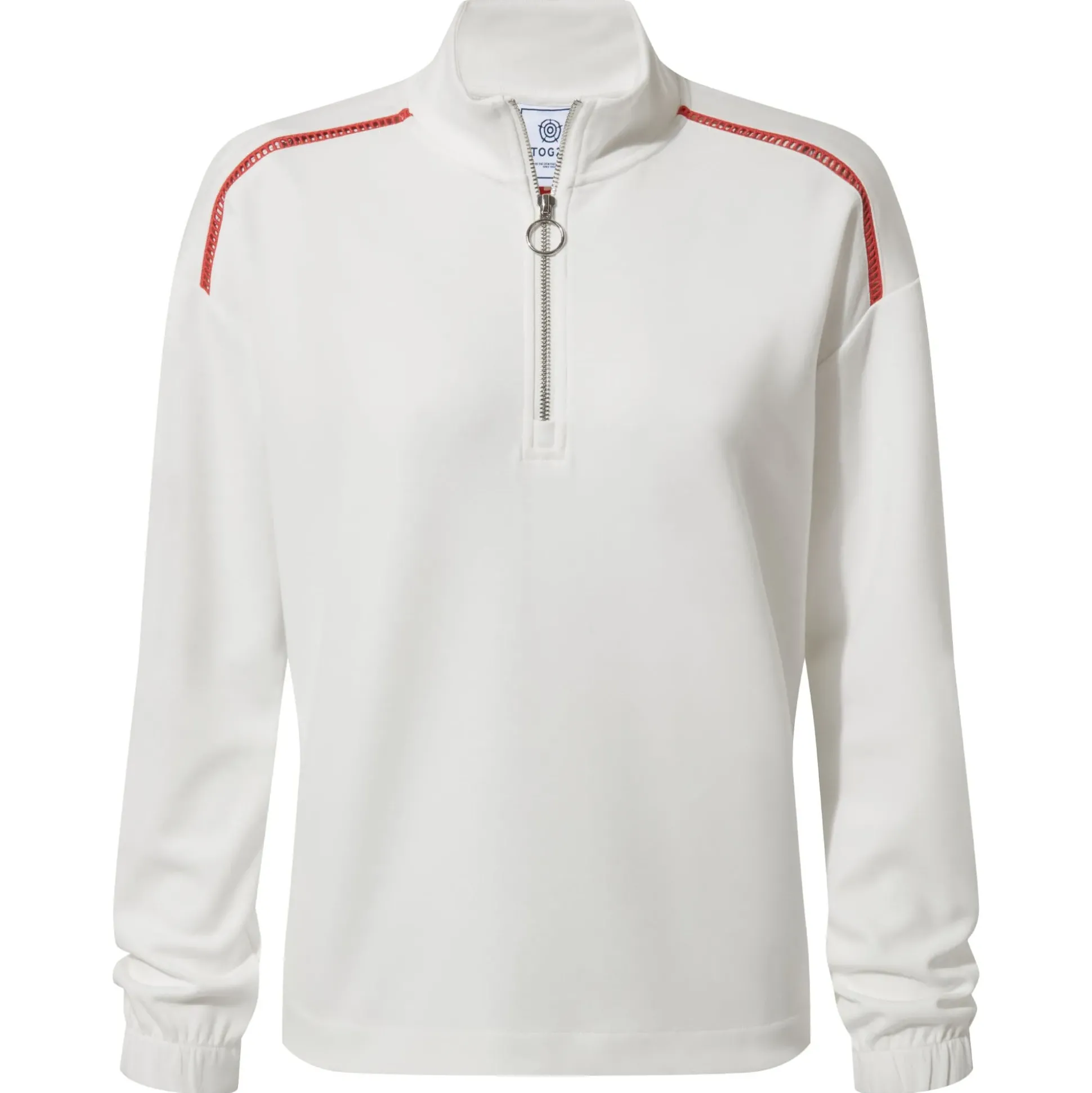 Larelle Womens Half Zip Sweatshirt - Vanilla