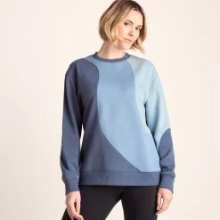 Lawla Womens Oversized Supersoft Sweat - Smokey Blue
