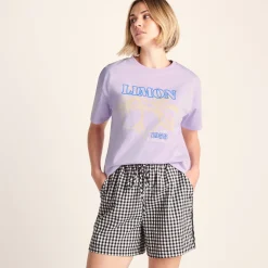 Limon Womens Supersoft Relaxed Fit T-Shirt - Lilac Blossom