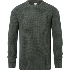 Logan Mens Chunky Knitted Jumper - Light Forest