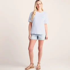 London Womens 100% Cotton Supersoft Relaxed Fit T-Shirt - Optic White