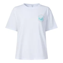 London Womens 100% Cotton Supersoft Relaxed Fit T-Shirt - Optic White