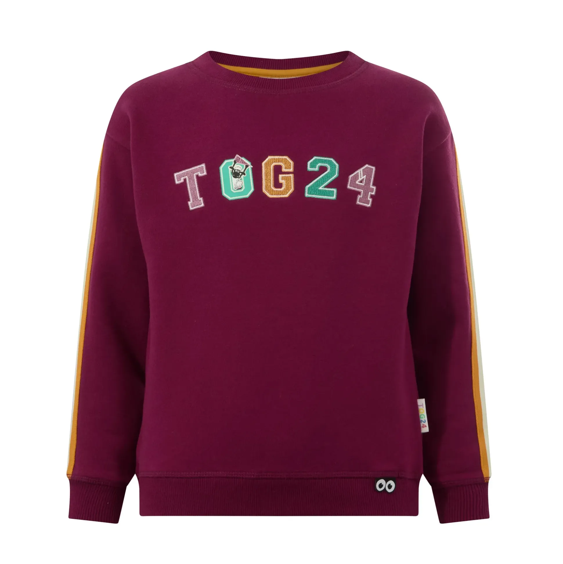 Lonk Shaun the Sheep Kids Supersoft Graphic Crew Neck Sweatshirt - Beetroot Red