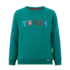 Lonk Shaun the Sheep Kids Supersoft Graphic Crew Neck Sweatshirt - Peacock Green