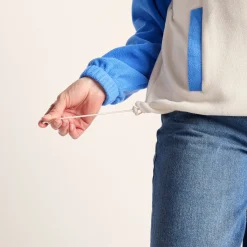 Lowca Womens Relaxed Fit 1/2 Zip Microfleece - Cornflower Blue